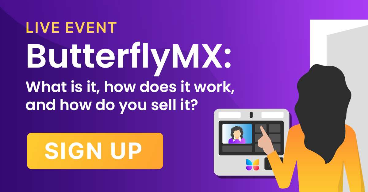 Installer Live Event Replay How To Successfully Sell Butterflymx