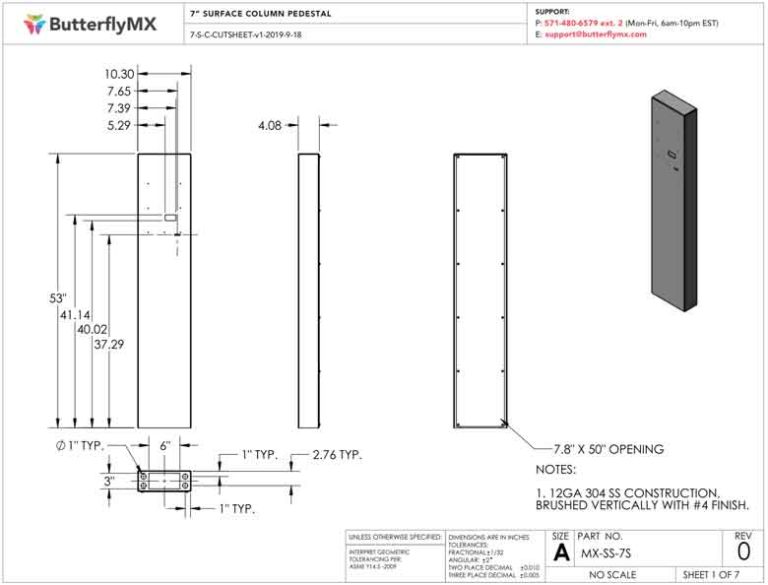 Pedestal Diagrams | ButterflyMX