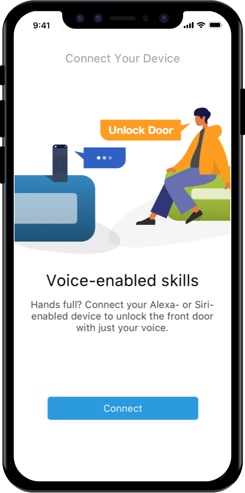 Open the door or gate by voice