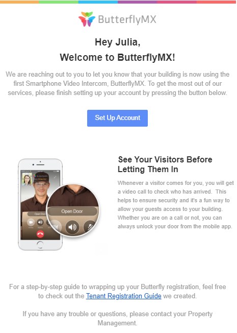 Register your ButterflyMX account