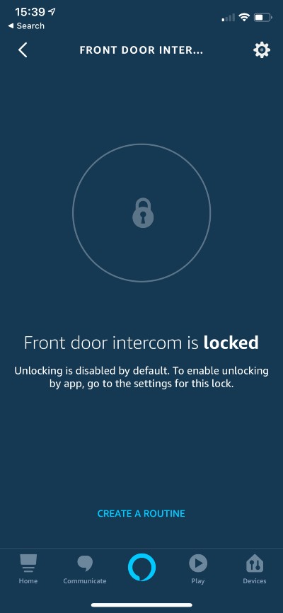 Select a lock to connect Alexa