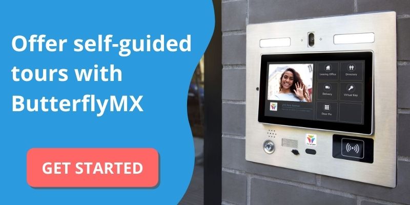 Offer self-guided tours with ButterflyMX