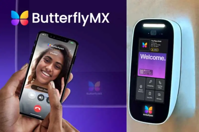 Guest calls a resident via the ButterflyMX app to gain access -- a better alternative to an apartment buzzer