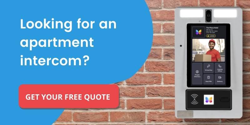 Get a free quote for the ButterflyMX apartment intercom system