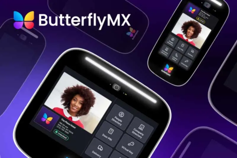 the ButterflyMX intercom system comes in 8 inch and 12 in sizes