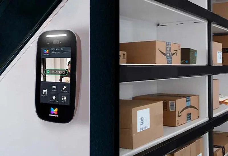 package room with smart intercom