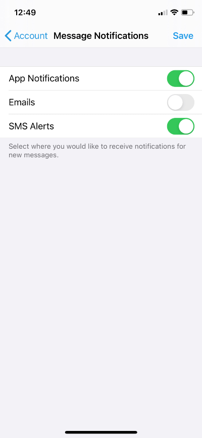 Manage message notifications in the ButterflyMX app