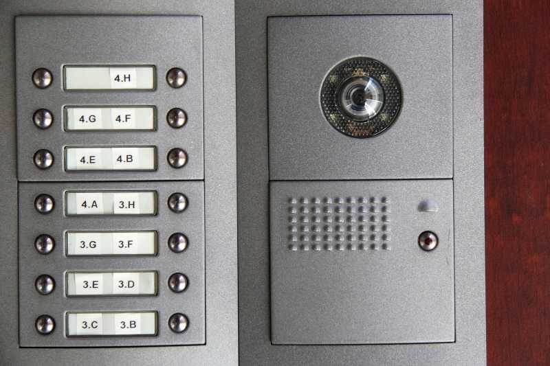 telephone entry system with camera
