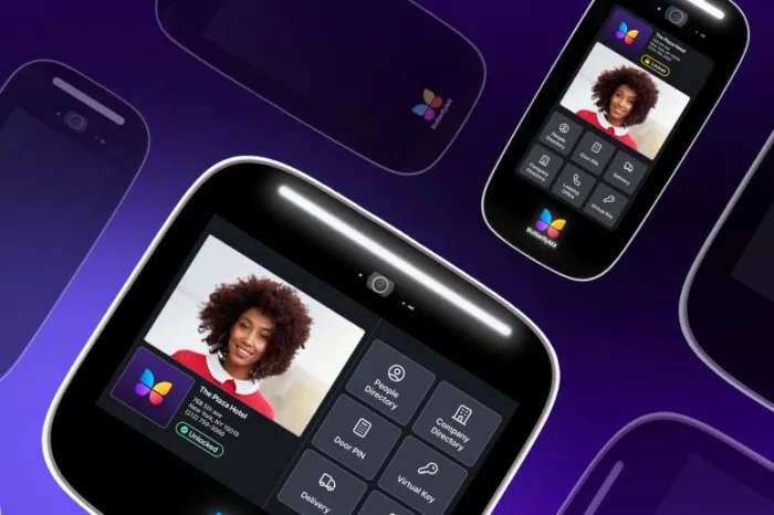 ButterflyMX, shown here, is the best intercom system.