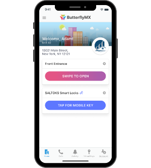 saltoks_mobile_key_butterflymx_app SasltoKS mobile key in the ButterflyMX mobile app
