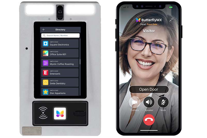 commercial video intercom system with smartphone