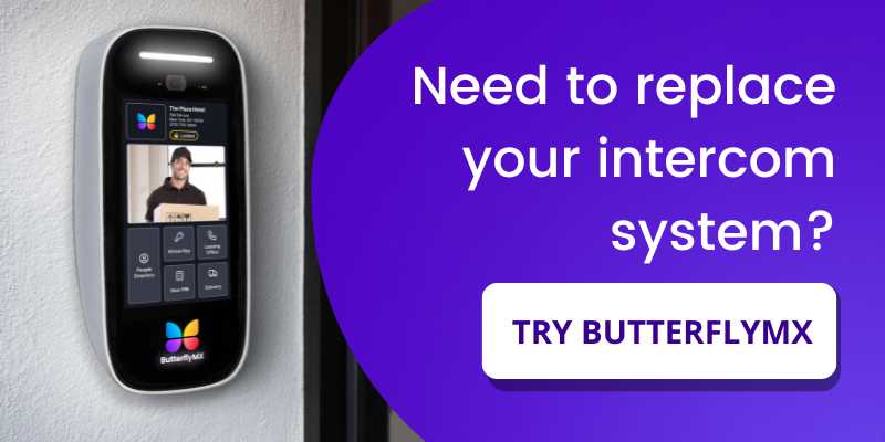 replace your intercom system with ButterflyMX