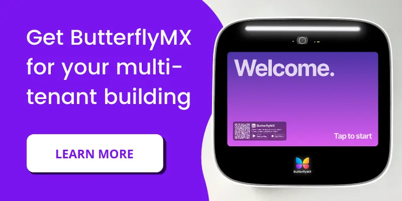 get butterflymx multi-tenant intercom system