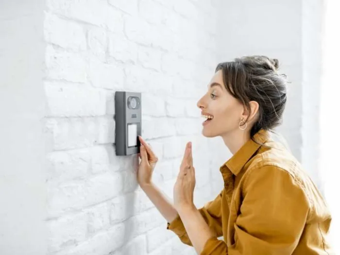 telephone entry system with camera