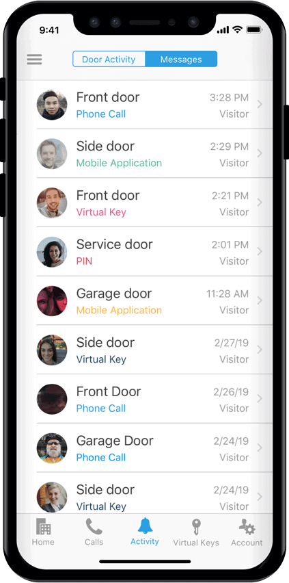 butterflymx door release logs