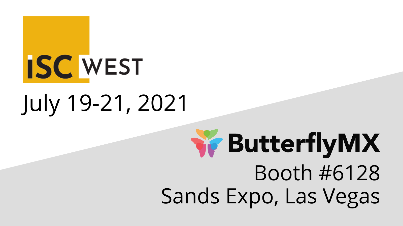 Meet ButterflyMX at ISC West in Las Vegas Booth 6128