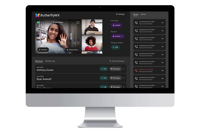 ButterflyMX front desk station