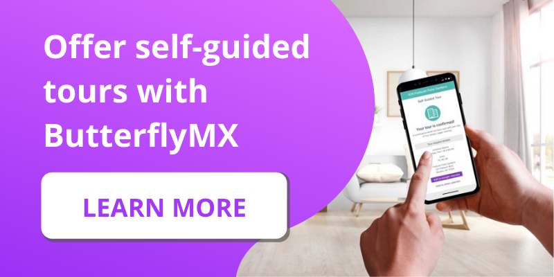 Offer self-guided tours with ButterflyMX