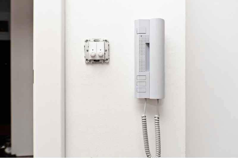 sip phone on wall