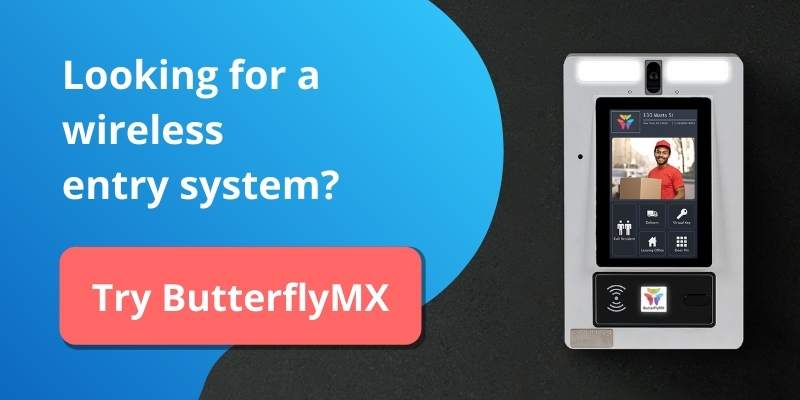ButterflyMX wireless entry system