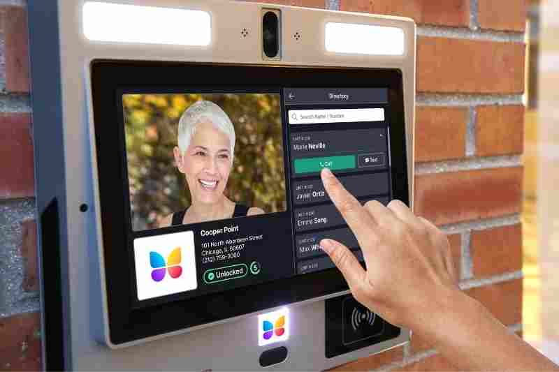 Visitor using multi-tenant video intercom