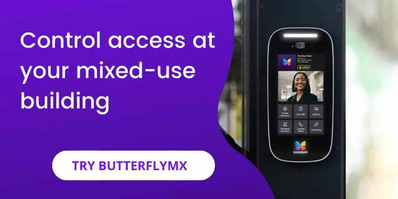 use ButterflyMX to control access at mixed-use buildings