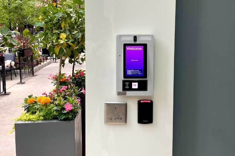 multi-tenant video intercom system at building entry