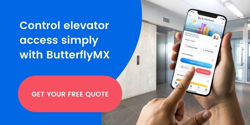 zoned elevator access controls with butterflymx