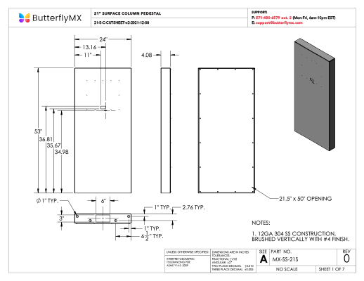 Pedestal Diagrams | ButterflyMX