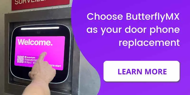 replace your door phone system with ButterflyMX