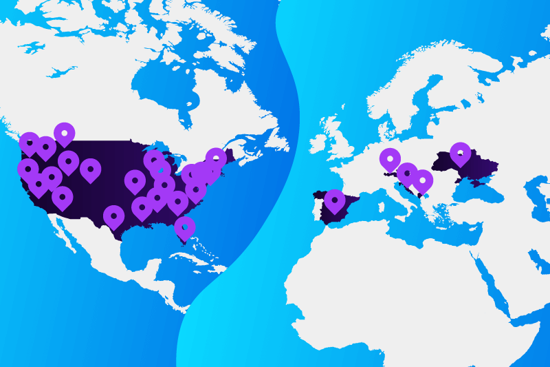 ButterflyMX team members map 