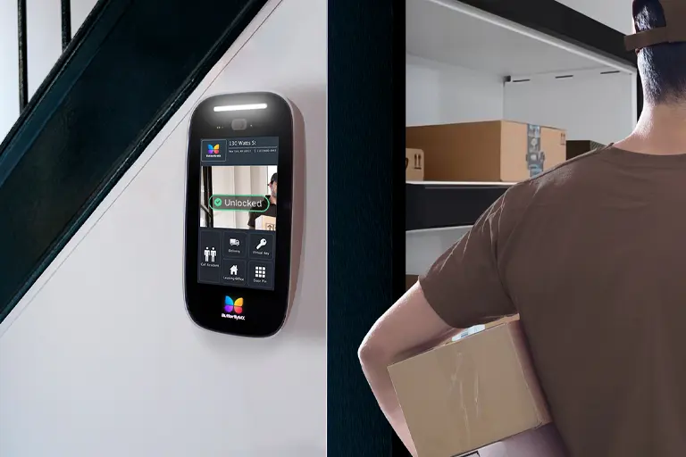 ButterflyMX package room for secure building delivery management