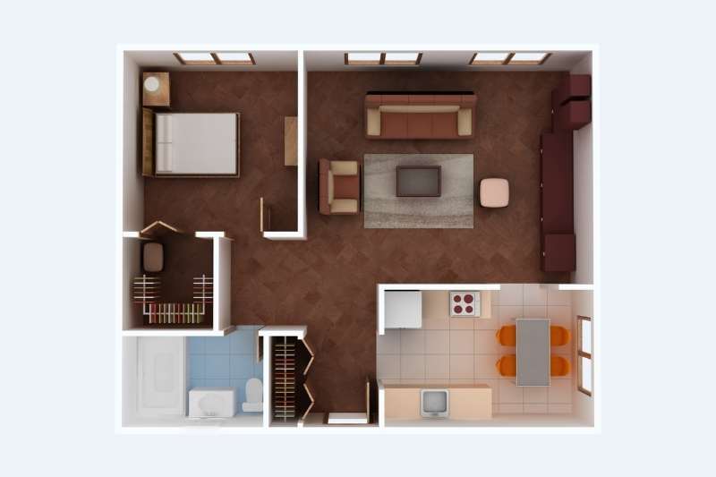 apartment floor plan for virtual tour