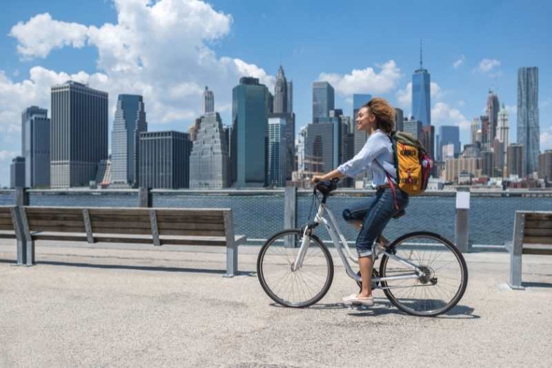 resident uses bike instead of apartment car sharing