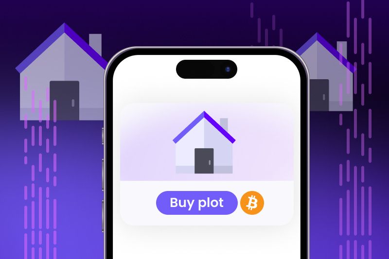 An graphic representing digital real estate.