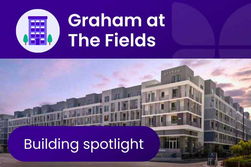 Graham at the Fields building spotlight
