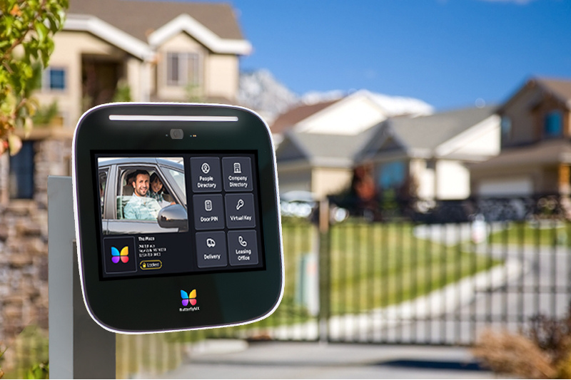 a keyless gate entry system at a gated property