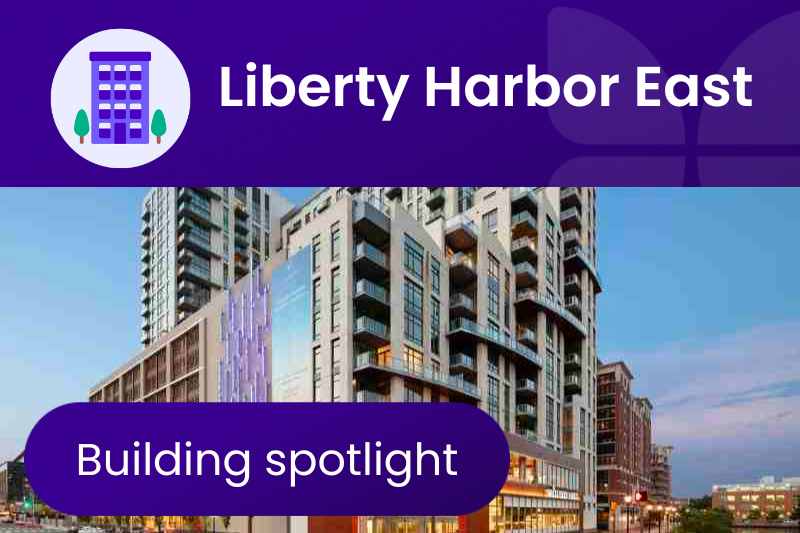 liberty harbor east building spotlight