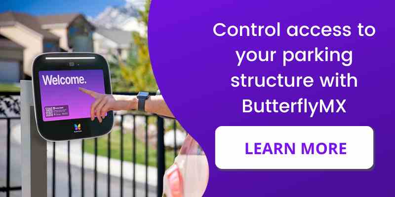 use ButterflyMX for your parking access control system