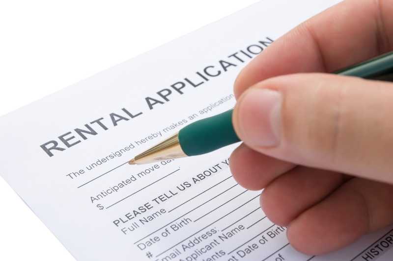 Completing the apartment application process