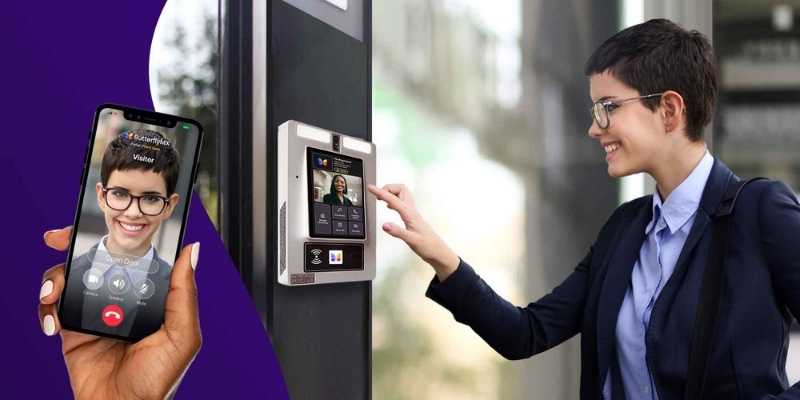 Doorbell best sale camera screen