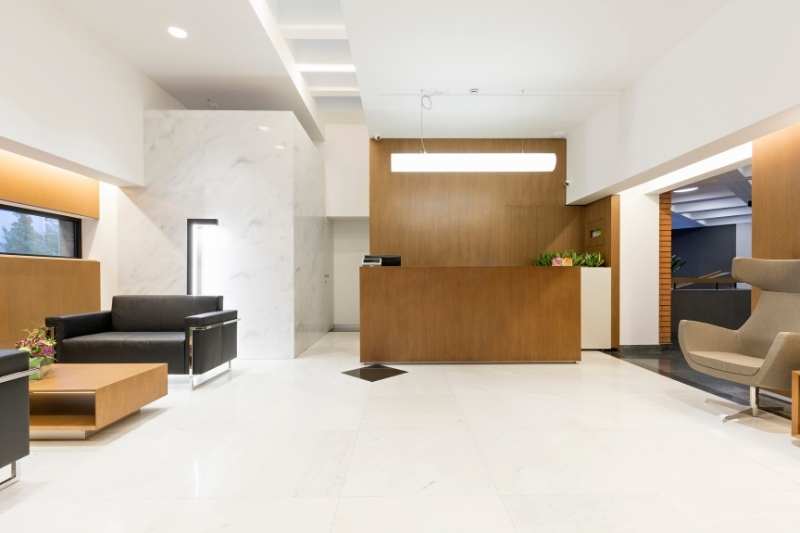 lobby using Envoy visitor management system