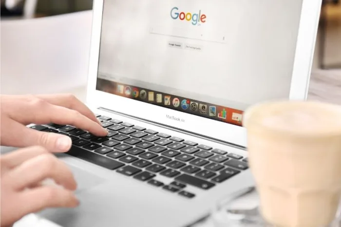 Woman about to use Google My Business for apartments