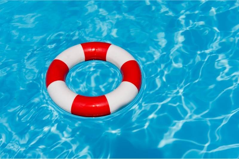 Life rings are important for safety when renting a property with a pool