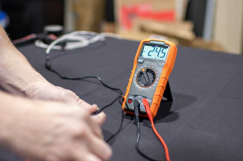 Test with a multimeter