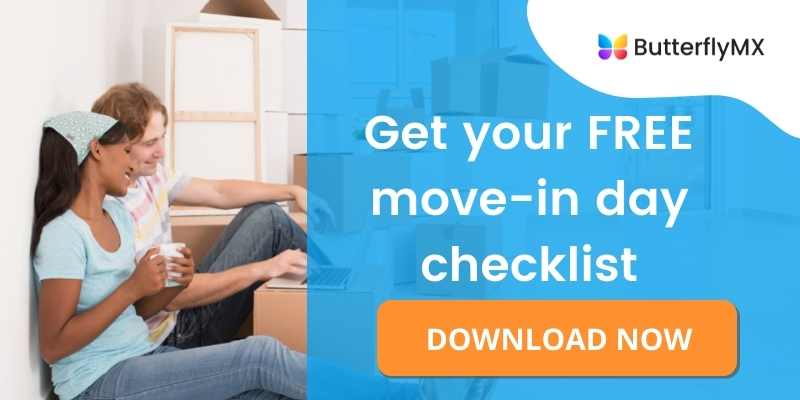 Apartment move-in process checklist.