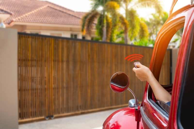 Garage door openers with remotes are a viable security system option.