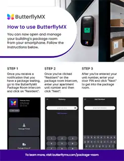 resident onboarding package room