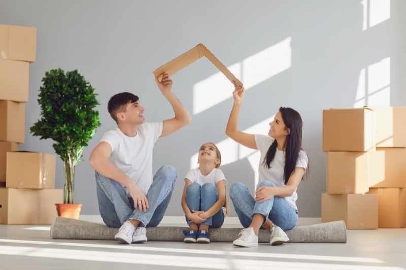 Residents complete the move-in process.