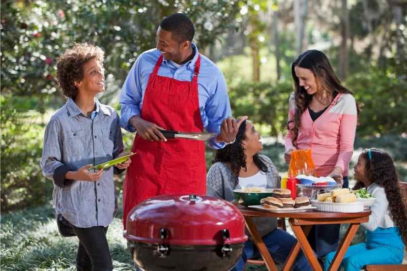 ideas for summer resident events include cookouts like this one